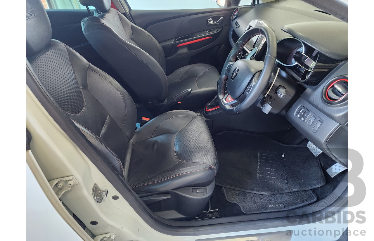 6/2014 Renault Clio RS 200 Sport Trophy X98 5d Hatchback White 1.6L
