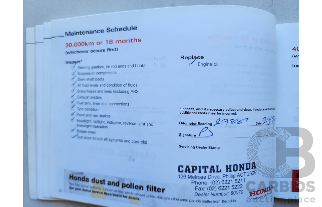 2/2006 Honda Civic VTi 40 4d Sedan Grey 1.8L