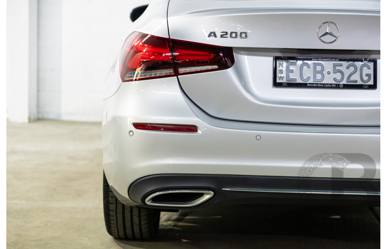 05/2019 Mercedes-Benz A200 (FWD) 177 MY19.5 4d Sedan Iridium Silver Metallic Turbo 1.3L