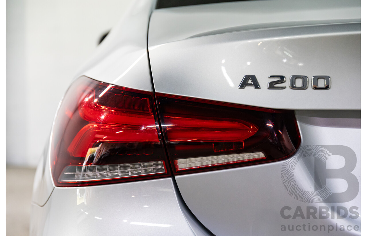 05/2019 Mercedes-Benz A200 (FWD) 177 MY19.5 4d Sedan Iridium Silver Metallic Turbo 1.3L