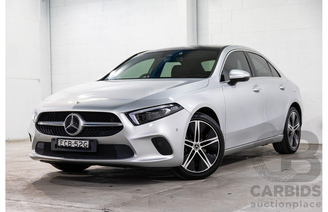 05/2019 Mercedes-Benz A200 (FWD) 177 MY19.5 4d Sedan Iridium Silver Metallic Turbo 1.3L