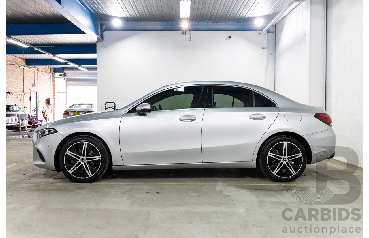 05/2019 Mercedes-Benz A200 (FWD) 177 MY19.5 4d Sedan Iridium Silver Metallic Turbo 1.3L