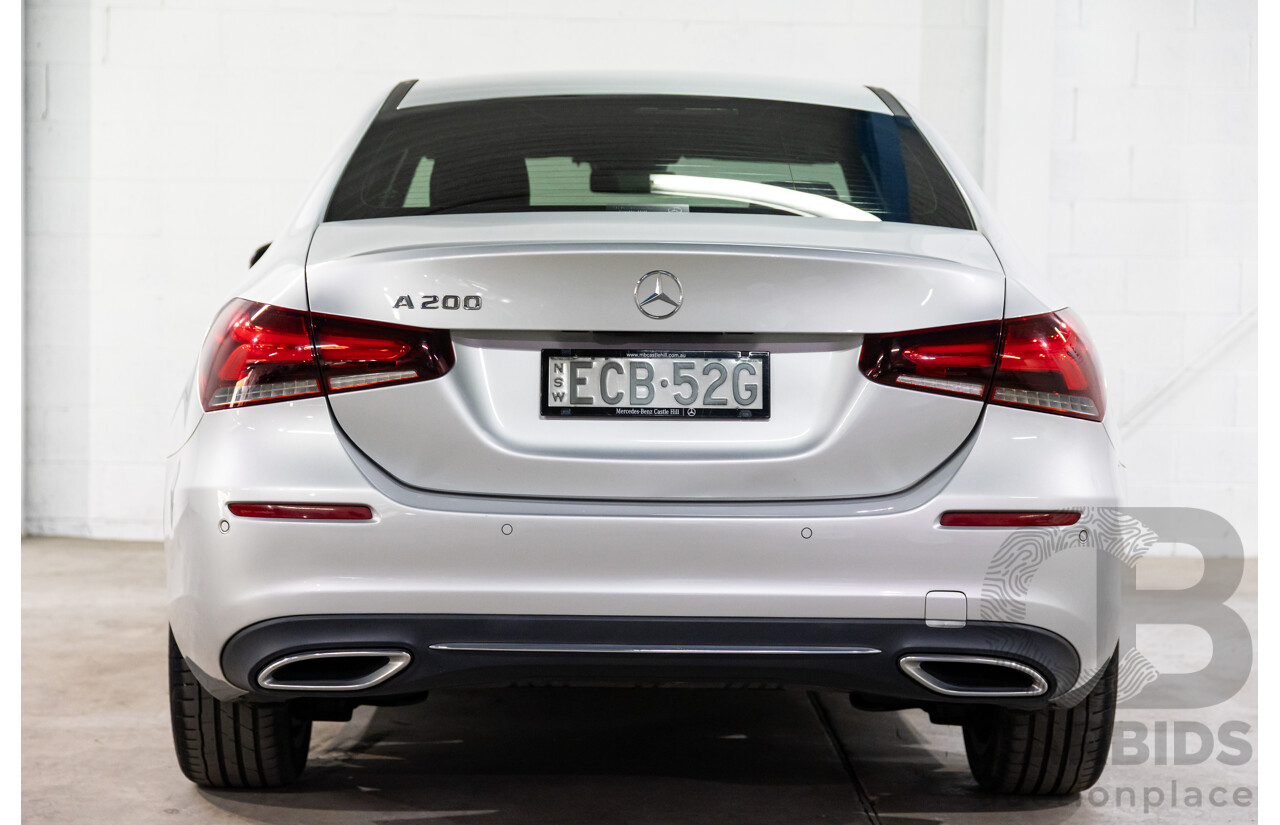 05/2019 Mercedes-Benz A200 (FWD) 177 MY19.5 4d Sedan Iridium Silver Metallic Turbo 1.3L