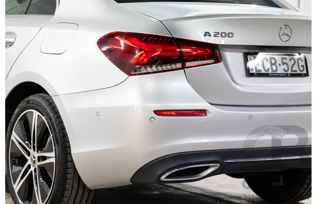 05/2019 Mercedes-Benz A200 (FWD) 177 MY19.5 4d Sedan Iridium Silver Metallic Turbo 1.3L