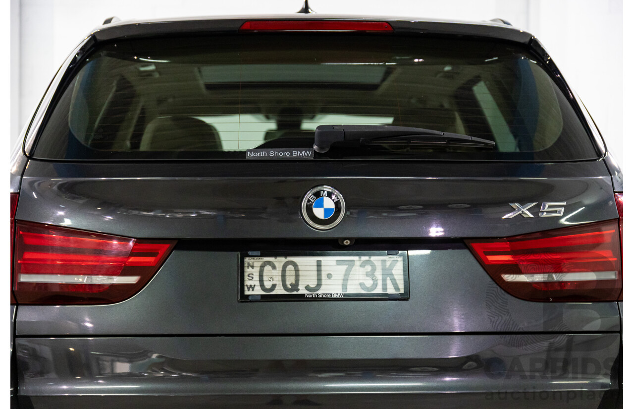 11/2013 BMW X5 xDrive30d F15 4d Wagon Sophisto Grey Brilliant Effect Metallic Turbo Diesel 3.0L