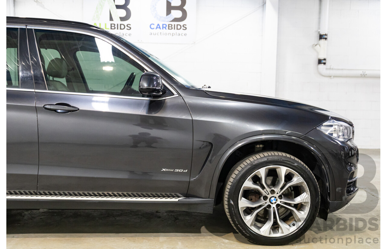 11/2013 BMW X5 xDrive30d F15 4d Wagon Sophisto Grey Brilliant Effect Metallic Turbo Diesel 3.0L