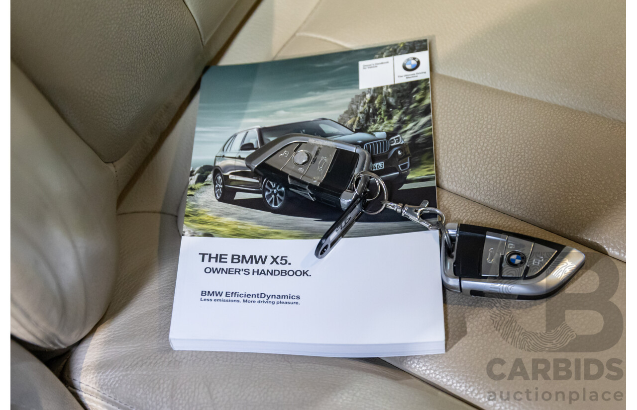 11/2013 BMW X5 xDrive30d F15 4d Wagon Sophisto Grey Brilliant Effect Metallic Turbo Diesel 3.0L