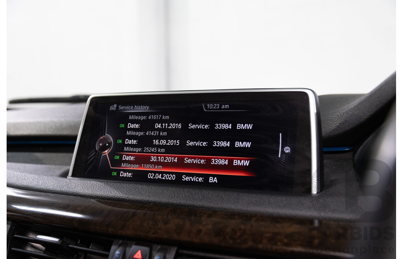 11/2013 BMW X5 xDrive30d F15 4d Wagon Sophisto Grey Brilliant Effect Metallic Turbo Diesel 3.0L