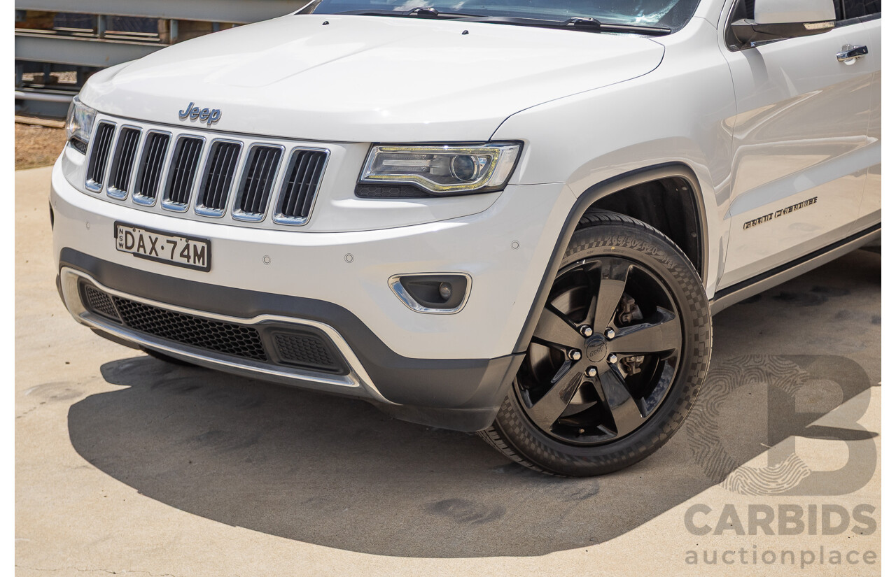9/2015 Jeep Grand Cherokee Limited (4x4) WK MY15 4d Wagon Bright White Turbo Diesel V6 3.0L