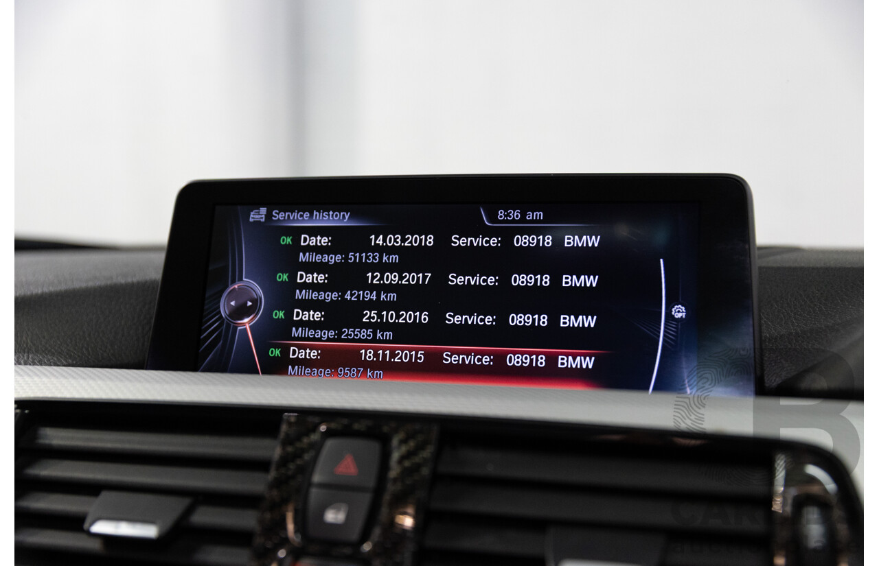 1/2015 BMW 428i Sport Line M Sport Package F32 MY15 2d Coupe Sapphire Black Metallic Turbo 2.0L