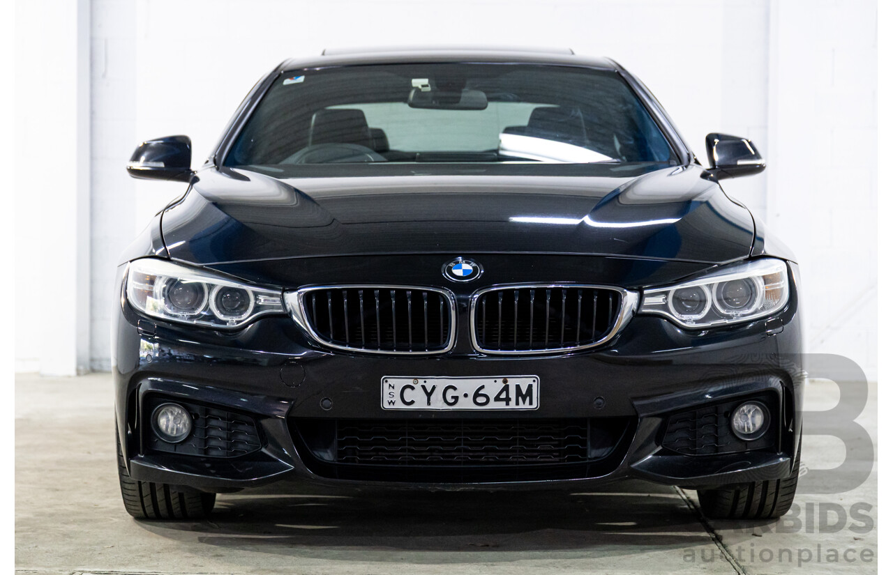 1/2015 BMW 428i Sport Line M Sport Package F32 MY15 2d Coupe Sapphire Black Metallic Turbo 2.0L