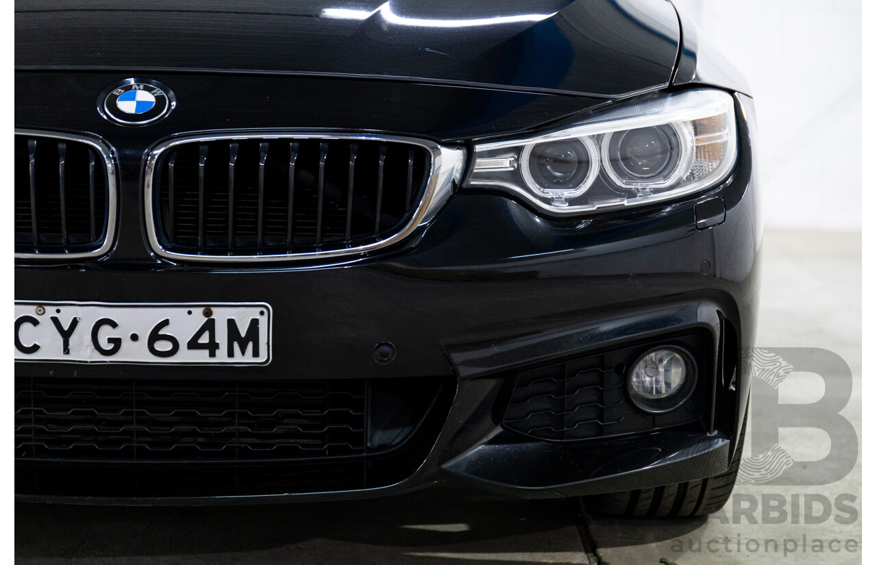 1/2015 BMW 428i Sport Line M Sport Package F32 MY15 2d Coupe Sapphire Black Metallic Turbo 2.0L
