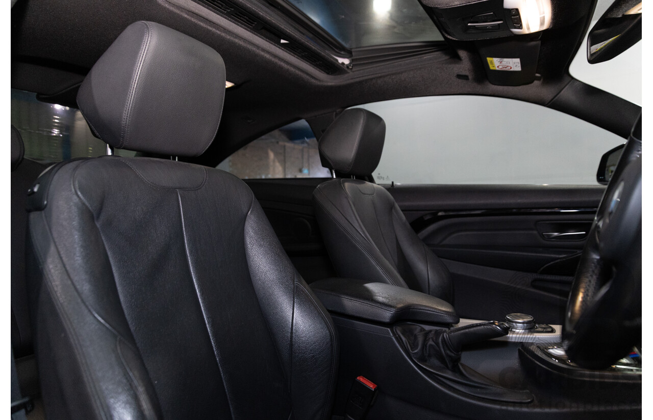 1/2015 BMW 428i Sport Line M Sport Package F32 MY15 2d Coupe Sapphire Black Metallic Turbo 2.0L