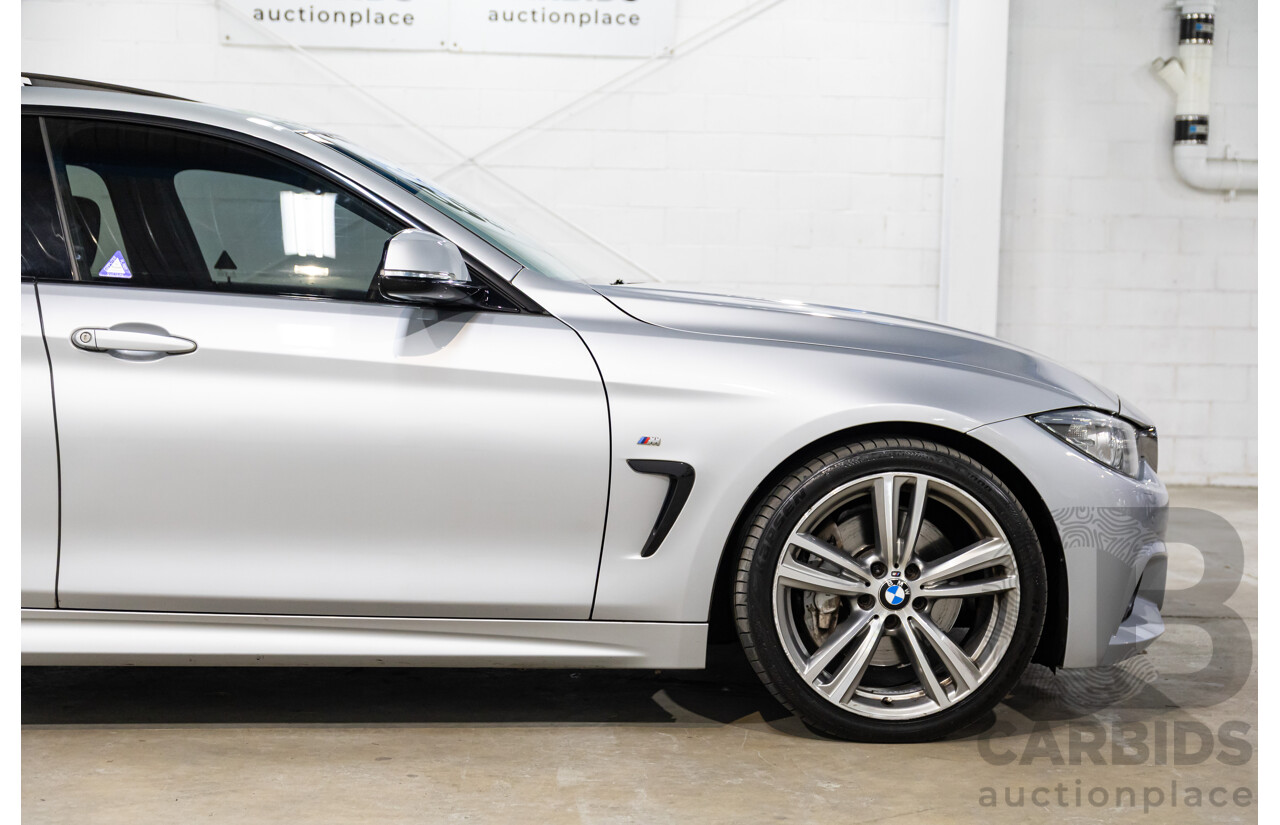 01/2016 BMW 435i Gran Coupe M Sport (RWD) F36 MY15 5d Coupe Glacier Silver Metallic Turbo 3.0L