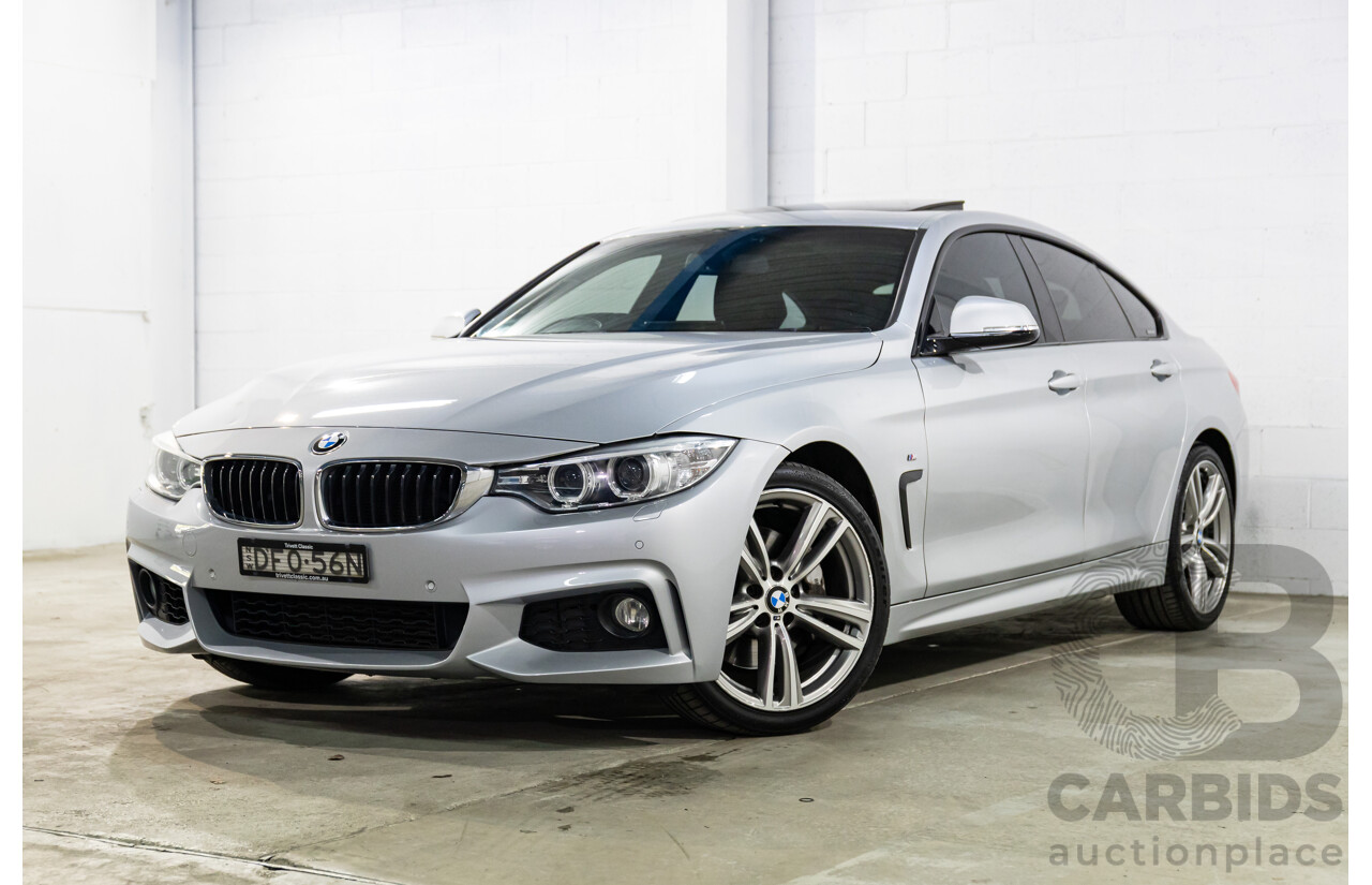 01/2016 BMW 435i Gran Coupe M Sport (RWD) F36 MY15 5d Coupe Glacier Silver Metallic Turbo 3.0L