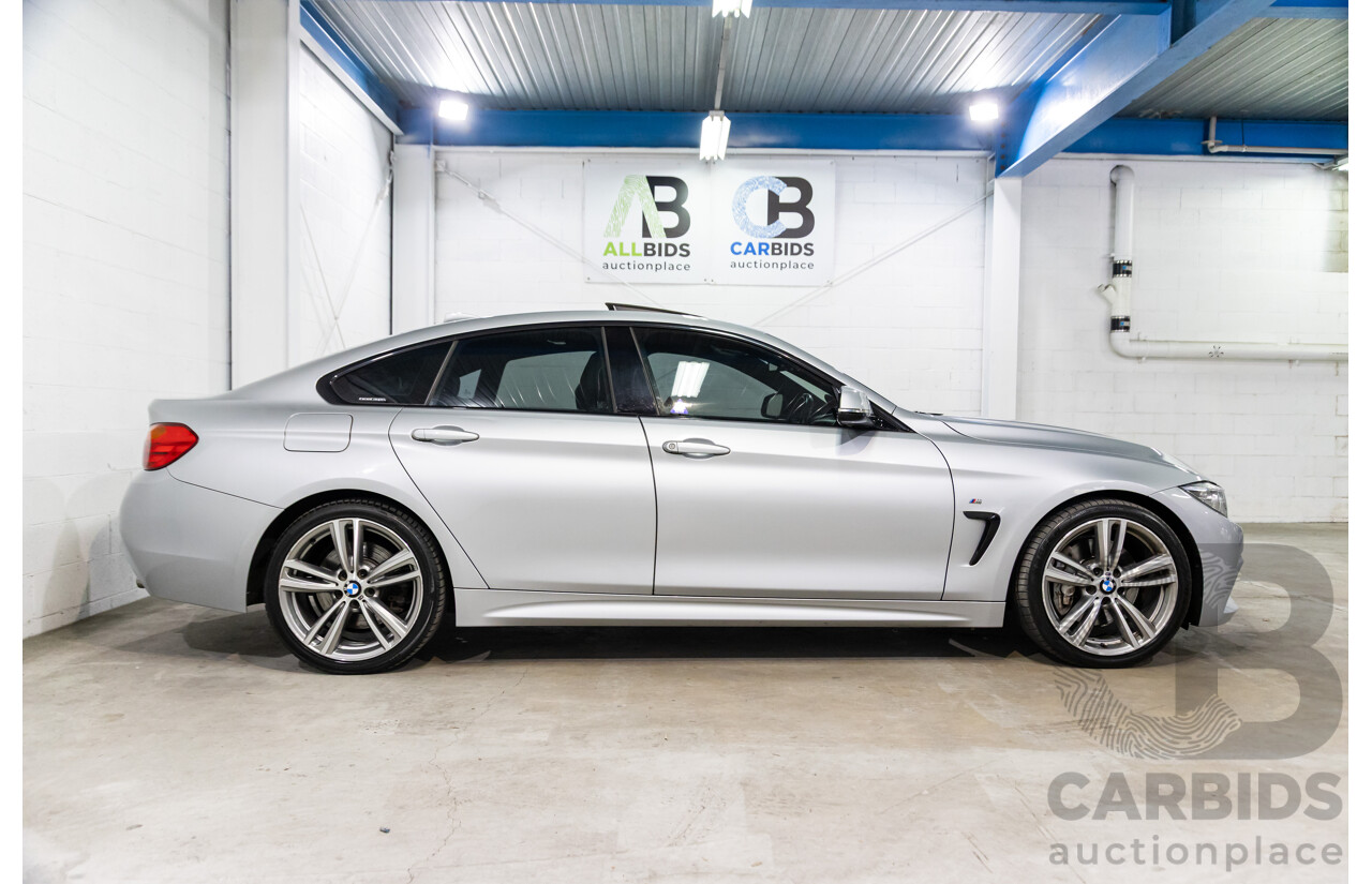 01/2016 BMW 435i Gran Coupe M Sport (RWD) F36 MY15 5d Coupe Glacier Silver Metallic Turbo 3.0L
