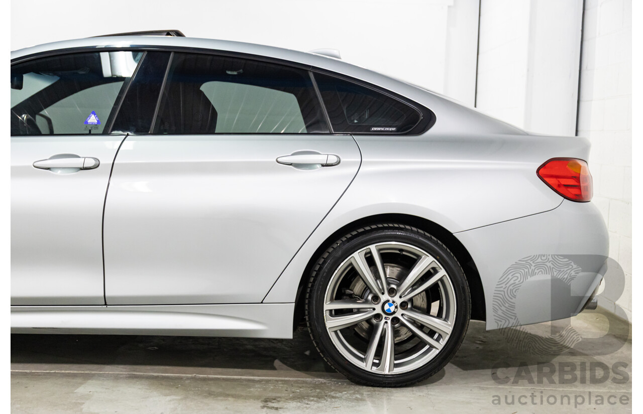 01/2016 BMW 435i Gran Coupe M Sport (RWD) F36 MY15 5d Coupe Glacier Silver Metallic Turbo 3.0L