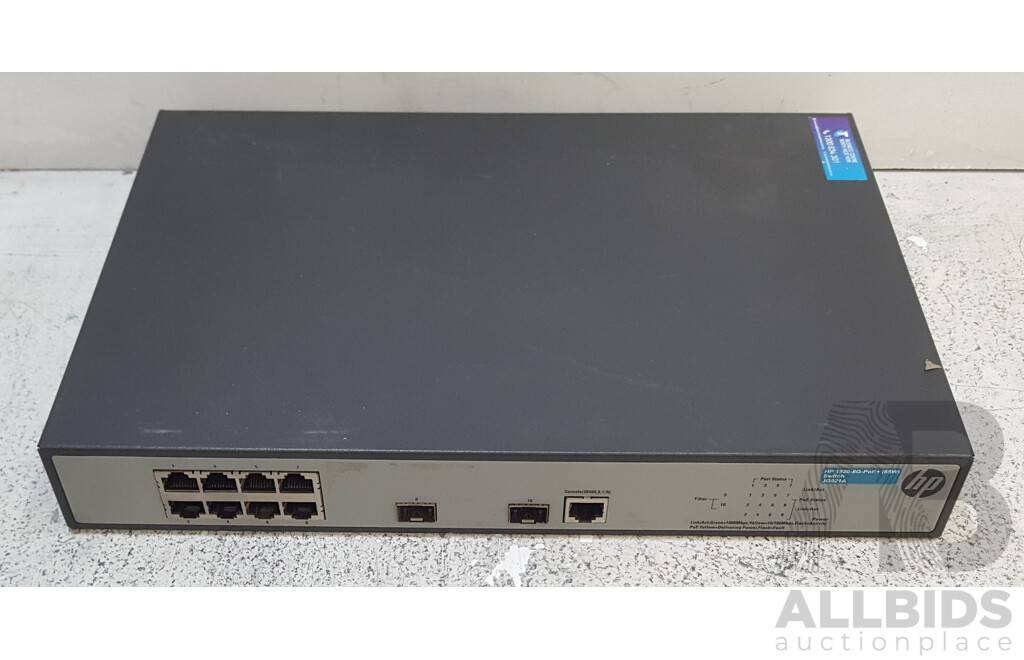 HPE (JG921A) 1920-8G-PoE+ (65W) Switch