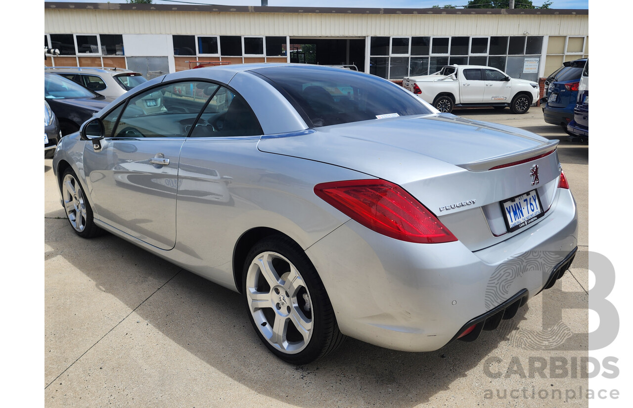 10/2011 Peugeot 308 CC 2d Cabriolet Silver 1.6L
