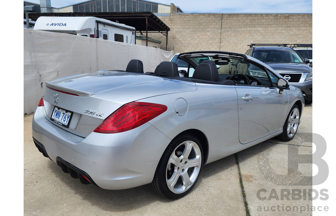 10/2011 Peugeot 308 CC  2d Cabriolet Silver 1.6L