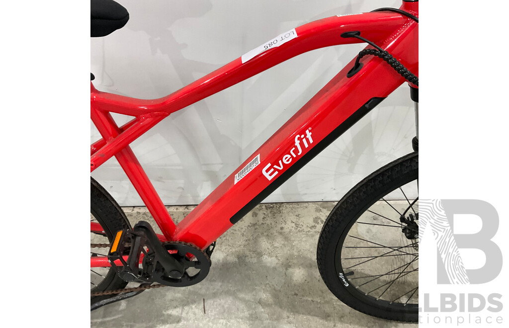 26'' Everfit Red E-Bike