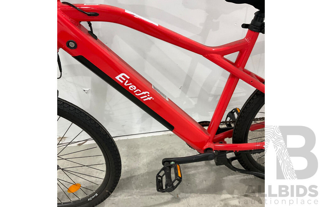 26'' Everfit Red E-Bike
