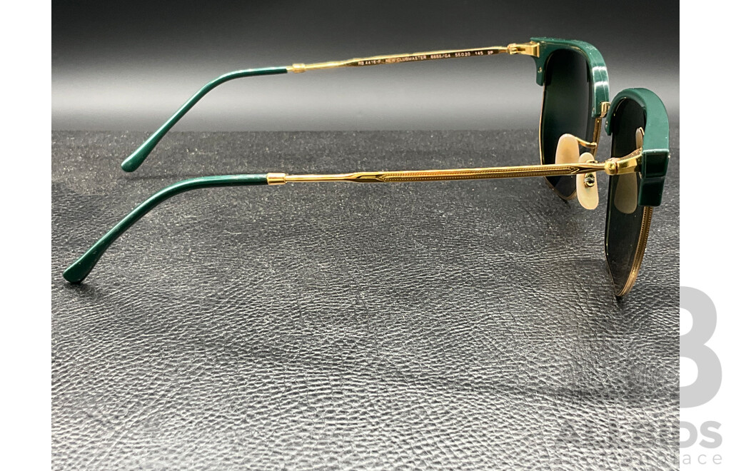 RayBan New Clubmaster (RB 4416) Green/Gold Sunglasses