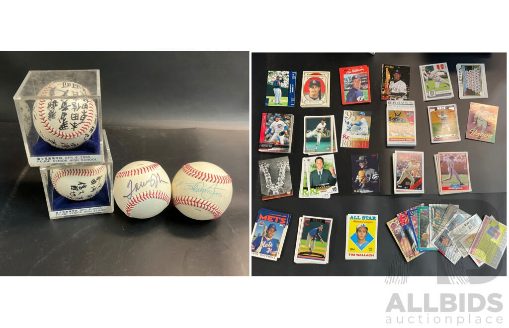 Assorted Basketball Memorabilia - Cards & Autograph Balls