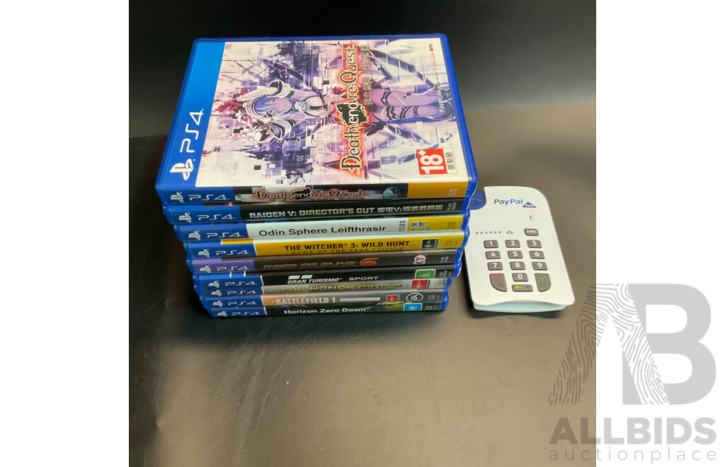 Assorted Game Disc for PS4 & Paypal Card Reader
