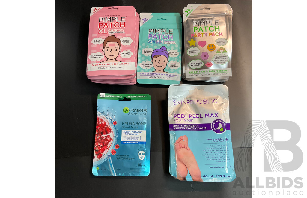 Skin Control Pimple Patch ,Garnier Face Mask & Skinrepublic Foot Mask