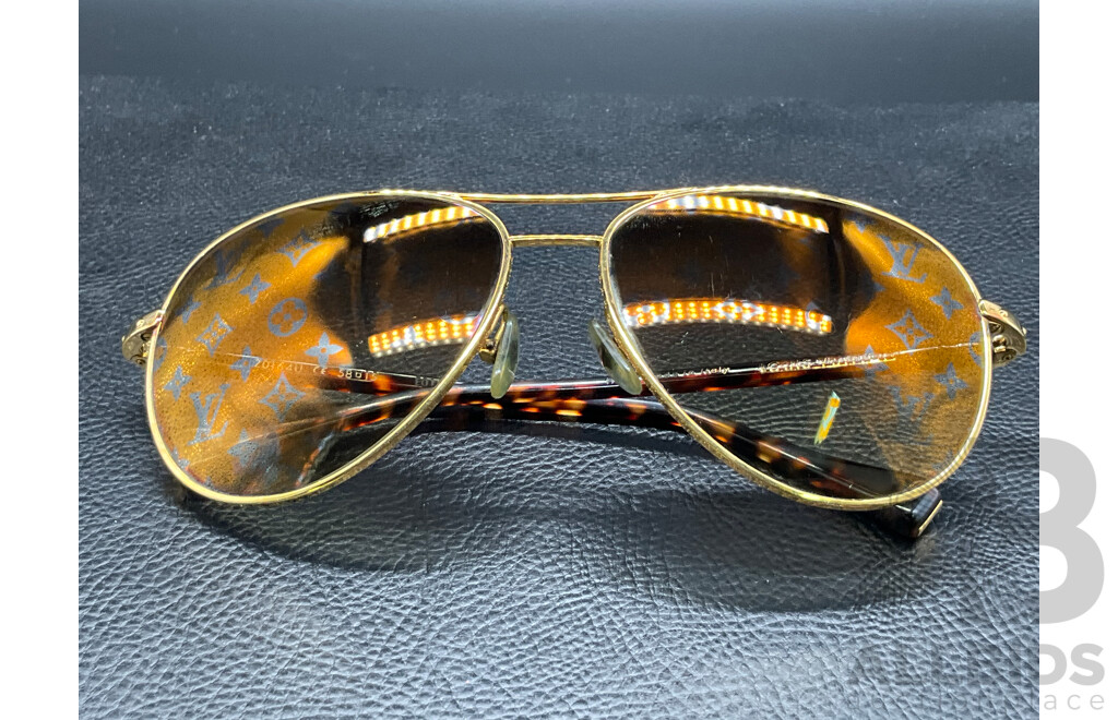 Conspiration Pilote Aviator (XO164U) Sunglasses Branded LOUIS VUITTON