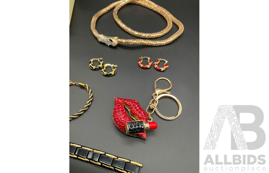 LONDON FOG Watch and Assorted Costume Jewellery - Lot of 9