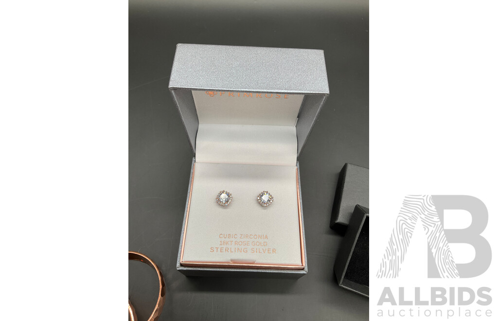 PRIMROSE Earings, Ring with 925 Marking and Assorted Costume Jewellery - Lot of 11