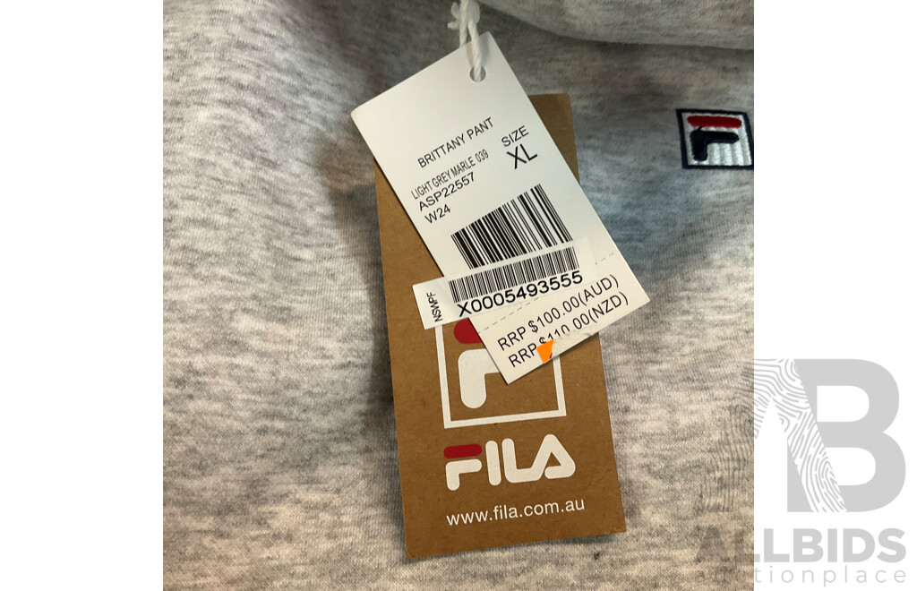 Ellesse, Fila Long Sleeve (S&L)  & Pants (XL)- Lot of 4