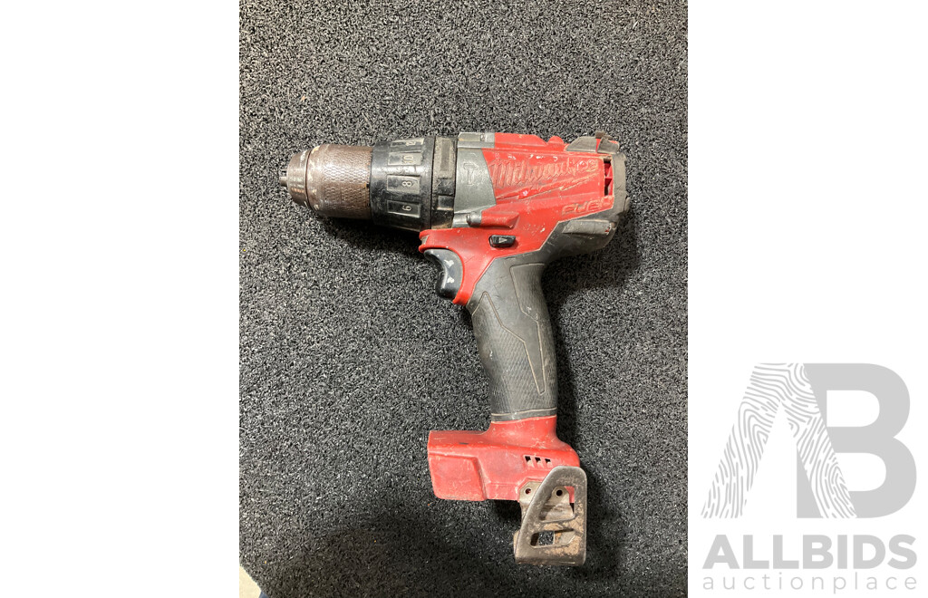 MILWAUKEE FUEL 18V Impact Driver (M18 FID3), Hammer Drill (M18 FPD) and 5.0Ah Battery - Lot of 3