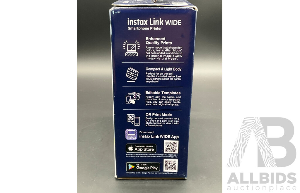 FUJIFILM  Instax Link Wide Smarphone Printer