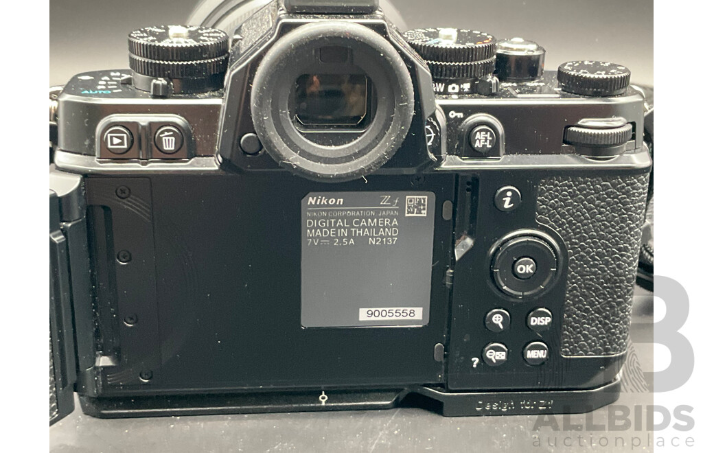 NIKON Zf Mirrorless Camera with NIKKOR Z24-120mm F/4 S Lens and I Bozine Carry Bag