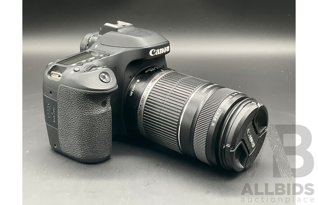 CANON EOS 80D DSLR Camera with CANON EF-S 55-250mm Lens