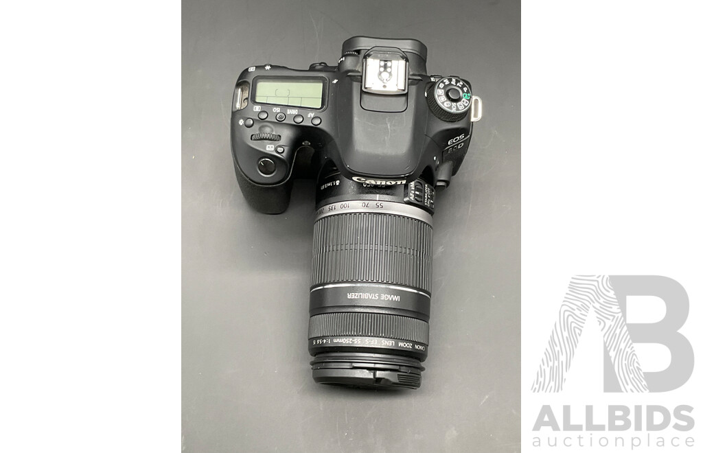 CANON EOS 80D DSLR Camera with CANON EF-S 55-250mm Lens