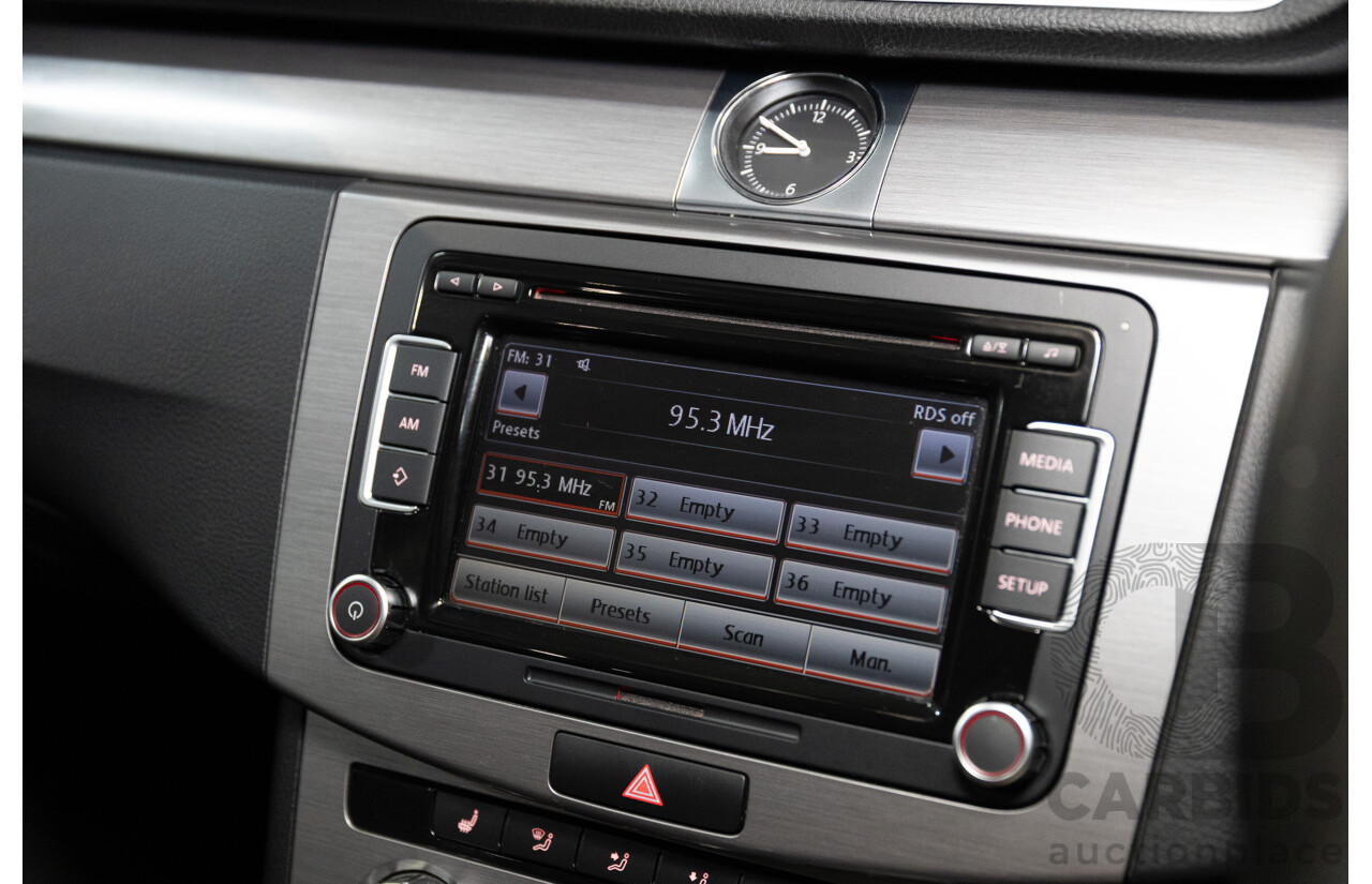 6/2012 Volkswagen Passat 118 TSI 3C MY13 4d Sedan Deep Black Turbo 1.8L