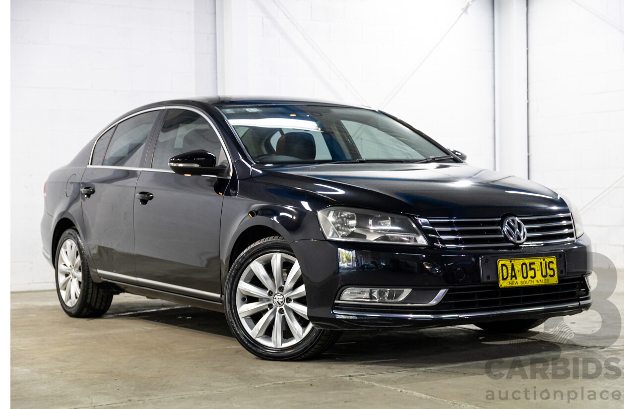 6/2012 Volkswagen Passat 118 TSI 3C MY13 4d Sedan Deep Black Turbo 1.8L