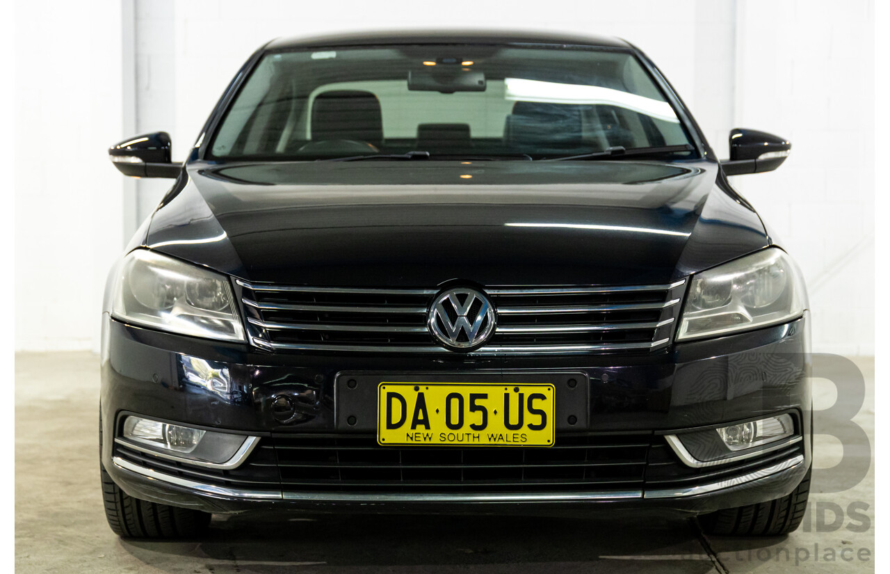 6/2012 Volkswagen Passat 118 TSI 3C MY13 4d Sedan Deep Black Turbo 1.8L