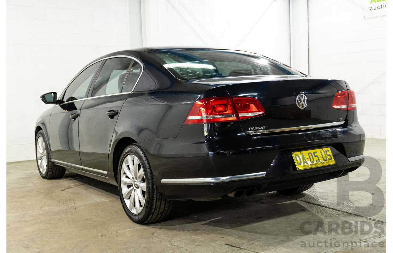 6/2012 Volkswagen Passat 118 TSI 3C MY13 4d Sedan Deep Black Turbo 1.8L