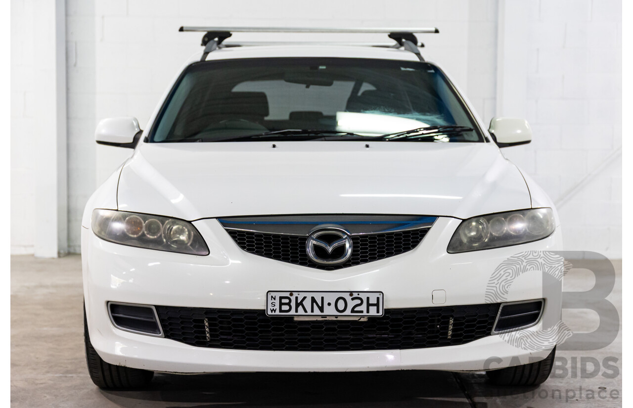12/2006 Mazda Mazda6 Classic GG 05 Upgrade 4d Wagon Snowflake White Pearl 2.3L