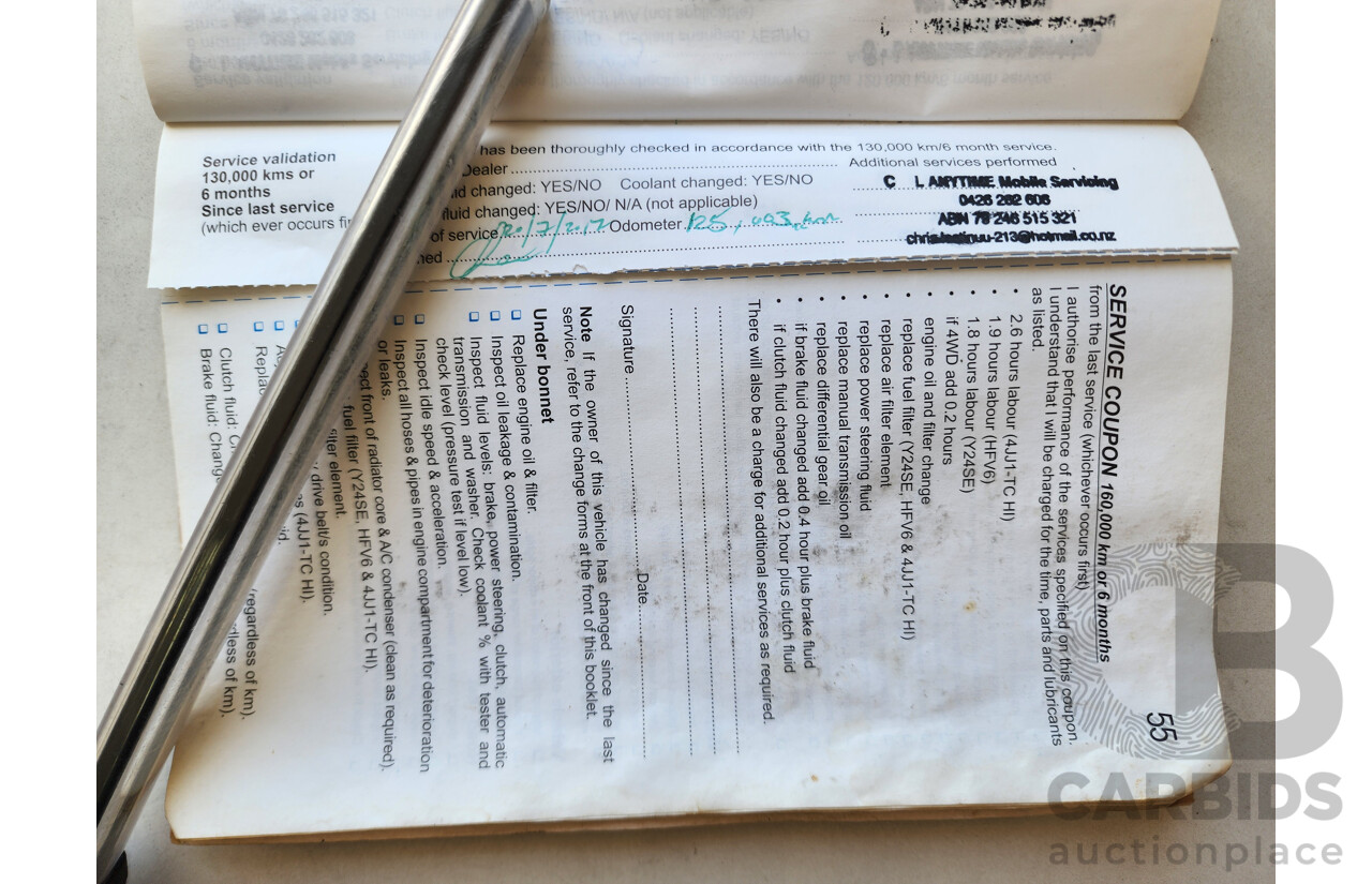 5/2008 Holden Rodeo LX RA MY08 Space C/Chas Grey 3.6L