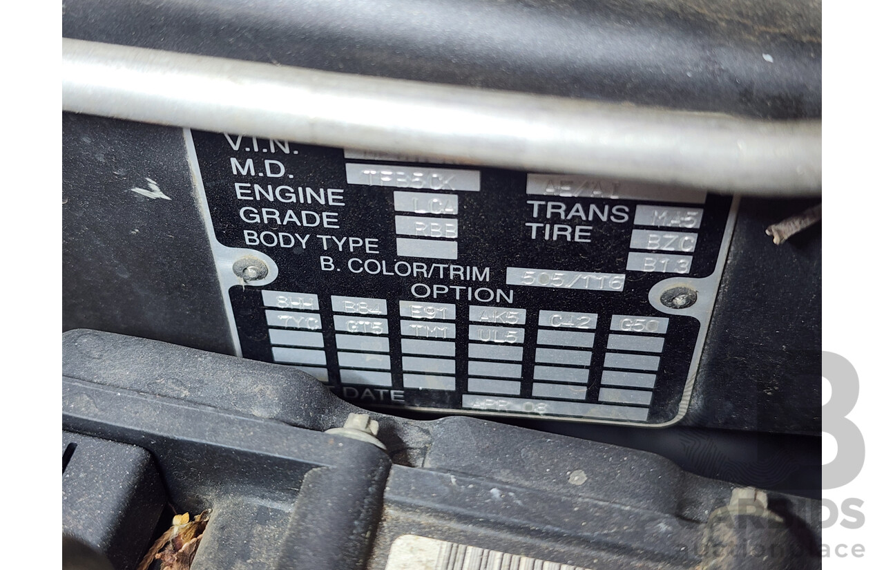 5/2008 Holden Rodeo LX RA MY08 Space C/Chas Grey 3.6L