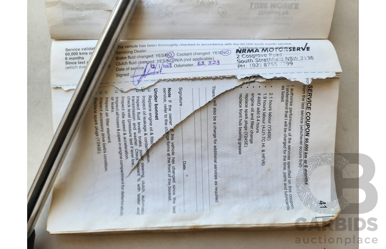 5/2008 Holden Rodeo LX RA MY08 Space C/Chas Grey 3.6L