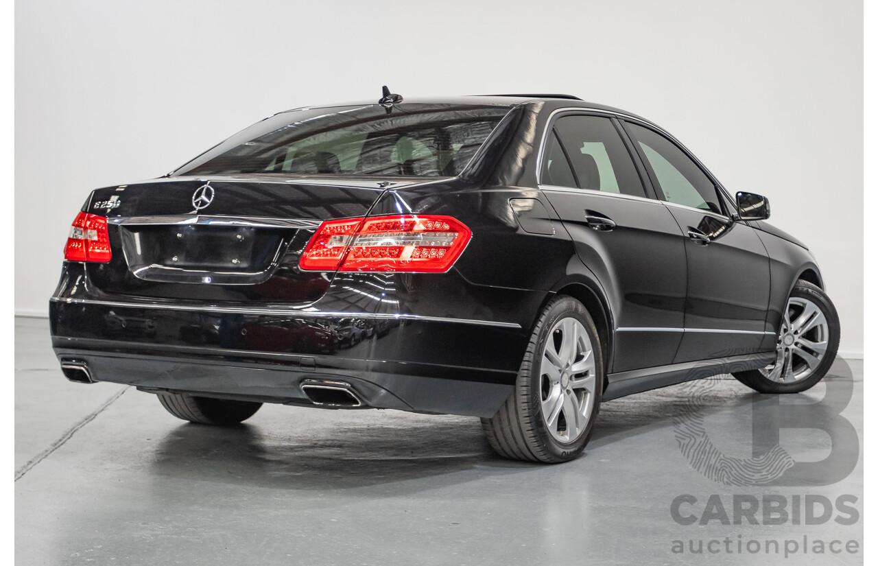 12/2012 Mercedes-Benz E250 CGI Avantgarde 212 MY12 4D Sedan Obsidian Black Turbo 1.8L