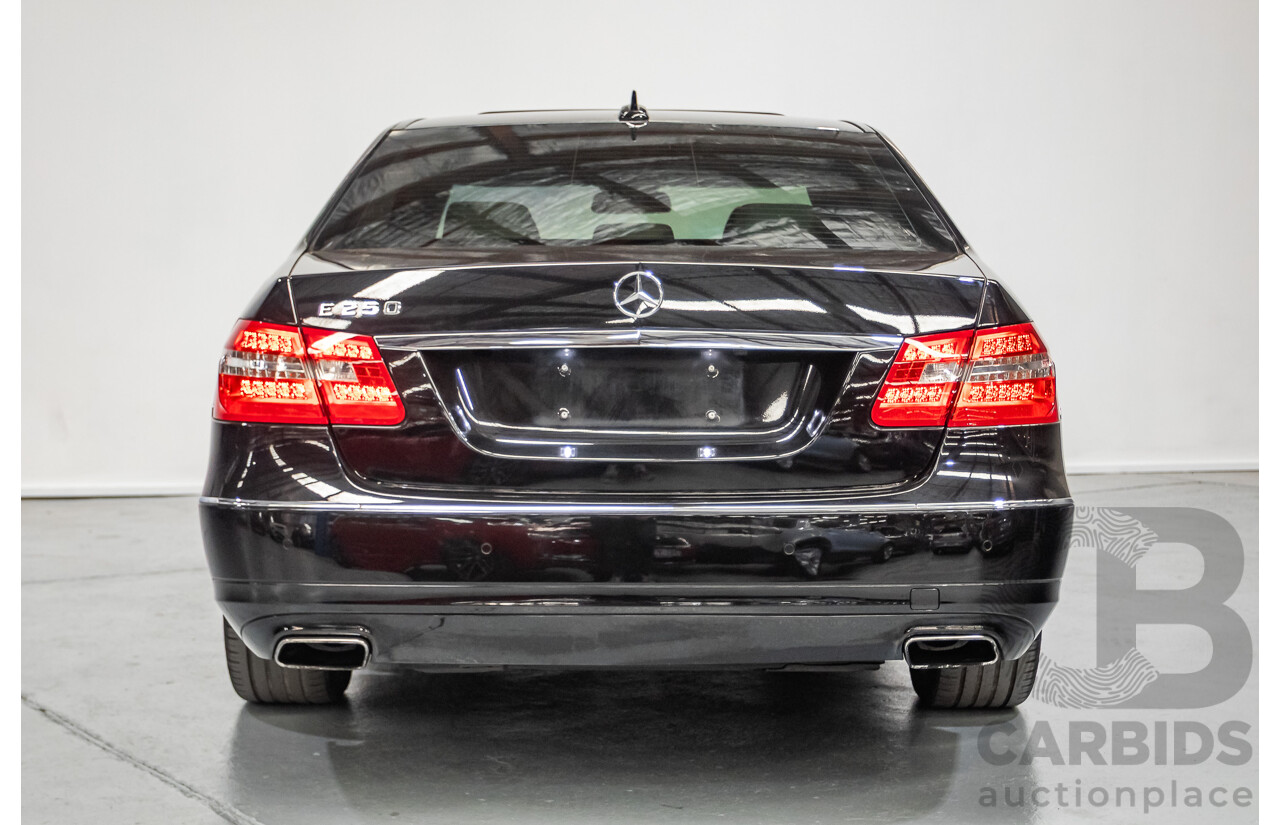 12/2012 Mercedes-Benz E250 CGI Avantgarde 212 MY12 4D Sedan Obsidian Black Turbo 1.8L