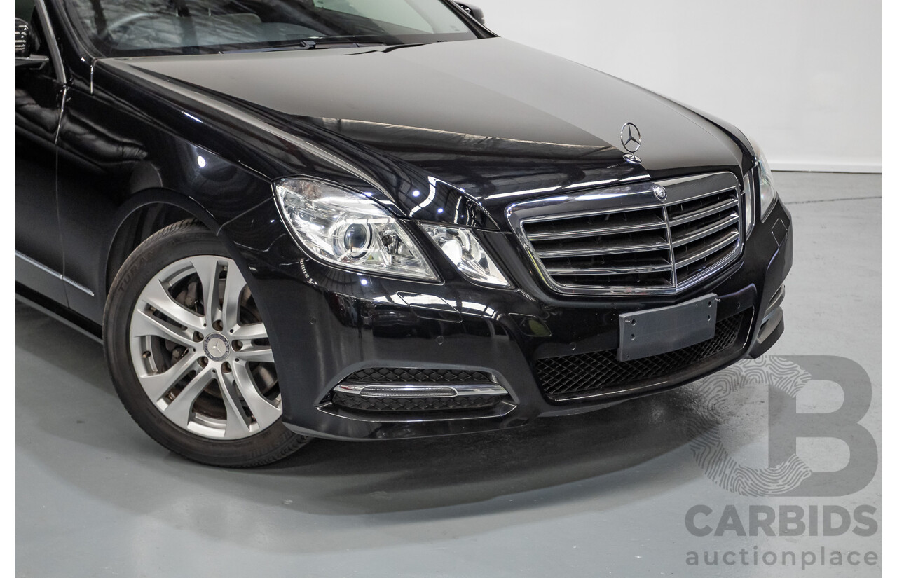 12/2012 Mercedes-Benz E250 CGI Avantgarde 212 MY12 4D Sedan Obsidian Black Turbo 1.8L